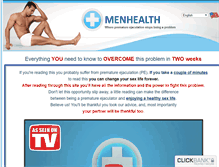 Tablet Screenshot of menhealth.ws
